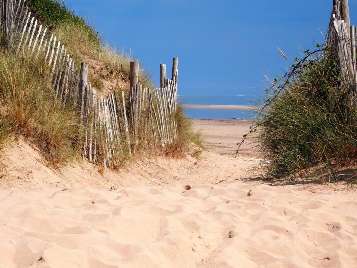 A photo of the dunes at Dawlish Warren