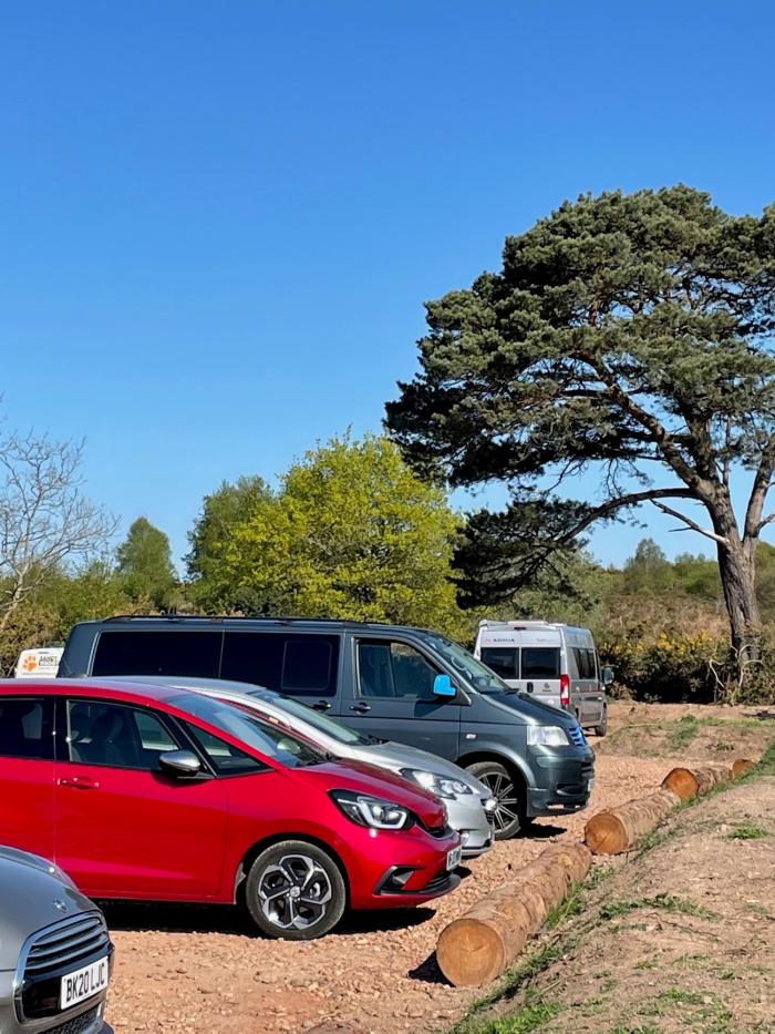 A photo of the finished improvements to the car park at Four Firs 2022