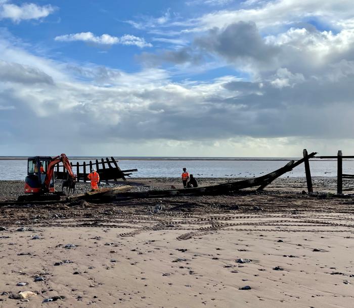 Groyne removal at Dawlish Warren