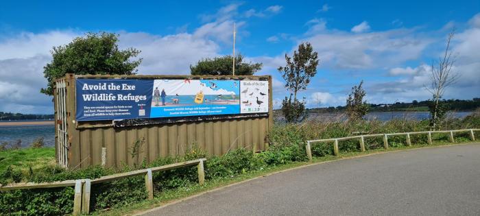 Wildlife refuge banner at Exmouth Imperial Recreation Ground - photo