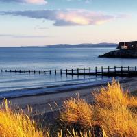 Dawlish beach over low light