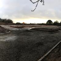 A photo of car park improvement works at Four Firs